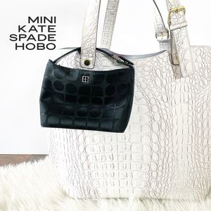 Mini Kate Spade Nylon Monogram Hobo Bag